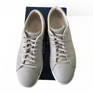 COLE HAAN Womens Fashion Sneakers 9B Grandpro Tennis Silverfox Gray Leather NWB